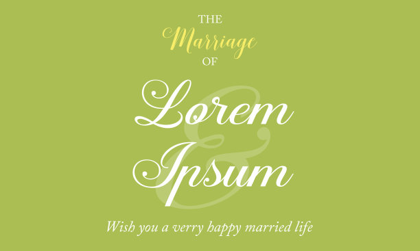 风格婚礼请柬收集图片下载