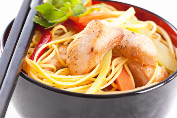 鸡肉和面条图片下载