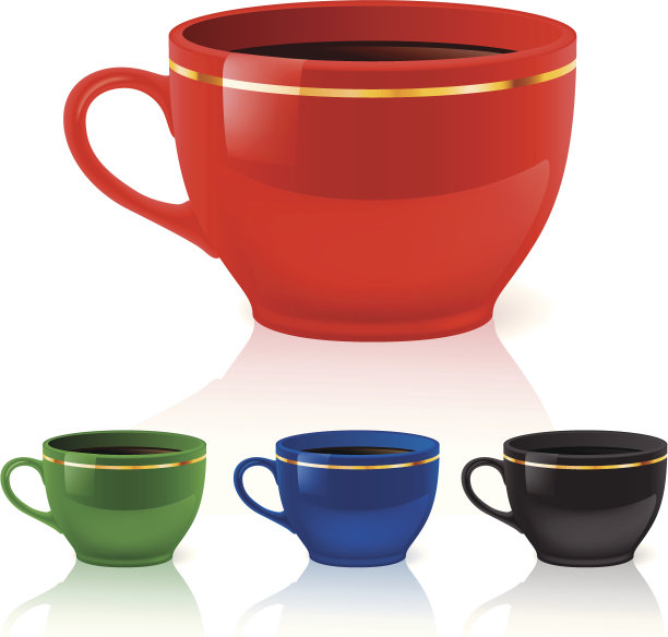 颜色的杯子图片下载