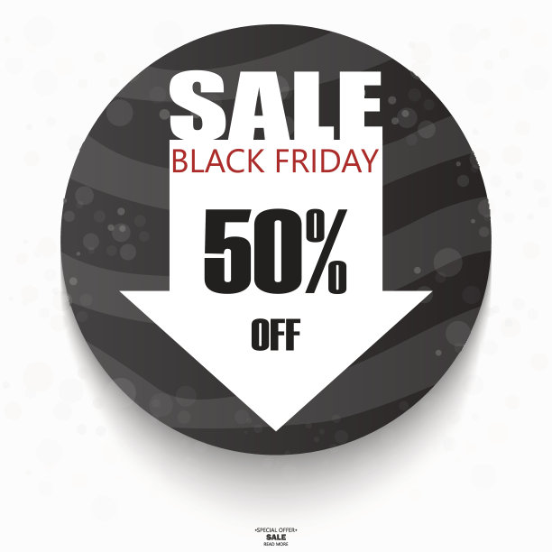 黑色星期五促销题词设计模板。“黑色星期五”的横幅。图片下载