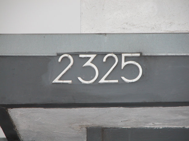 墙上数字特写镜头图片下载