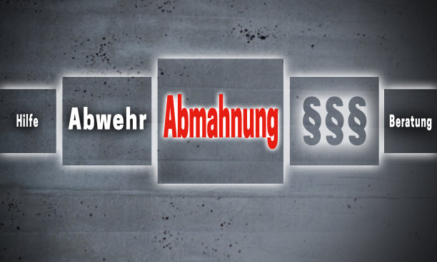 Abmahnung(德语:训诫，防卫，帮助，建议)触摸屏概念背景图片下载