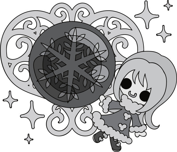 冬天的插图图片下载