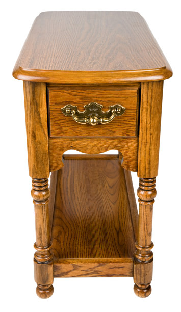 橡木椅边茶几图片下载