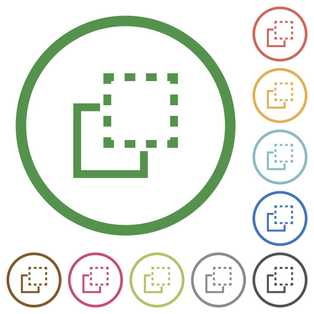 将带有轮廓的平面图标放在前面图片下载