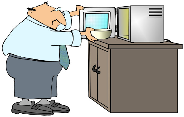用微波炉的男人图片下载