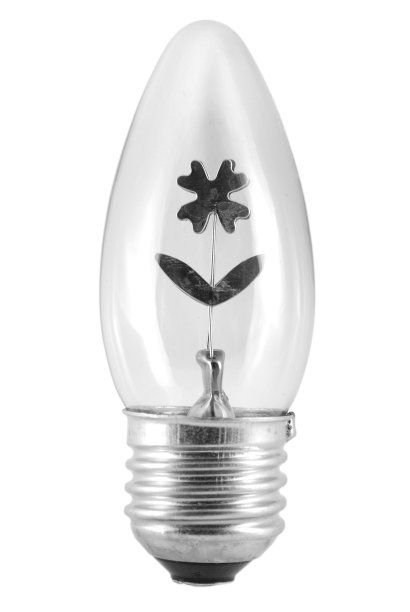 带有普通螺纹的夜间灯泡图片下载