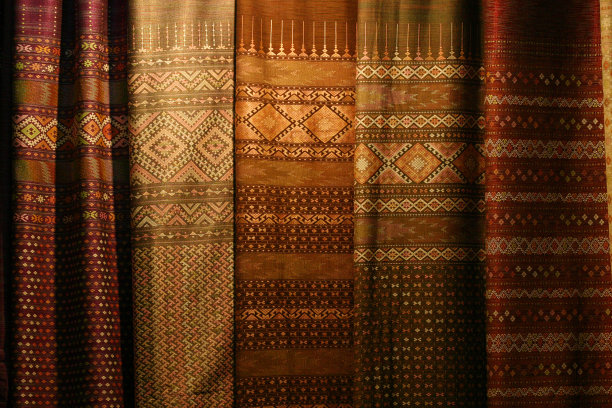 泰国古丝绸织物图片下载