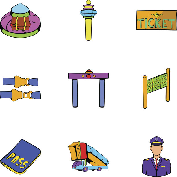 航行图标设置，卡通风格图片下载