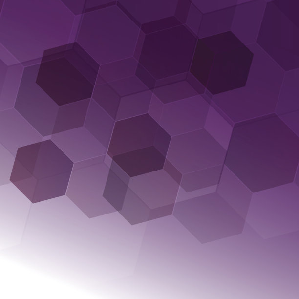 紫色背景上的抽象数字六边形素材图片