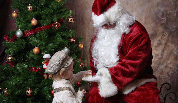 礼物的圣诞老人图片下载