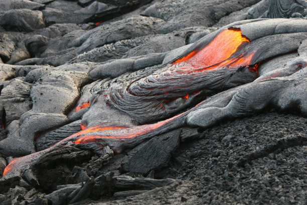 夏威夷火山熔岩图片下载