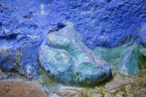 蓝色的墙图片下载