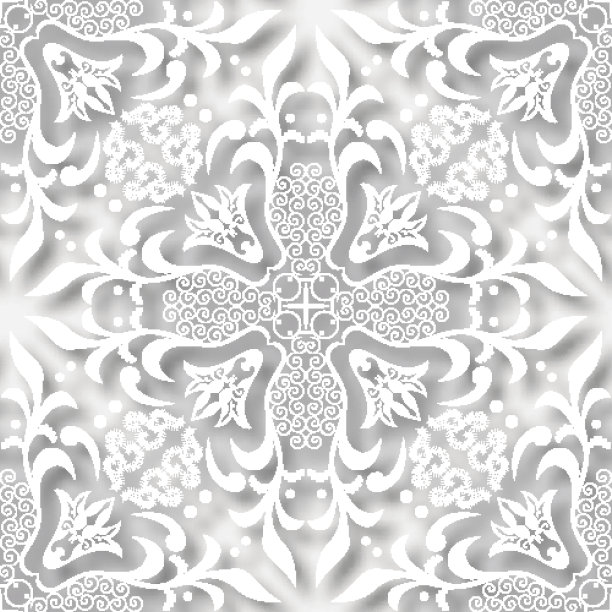 花3d剪纸风格无缝图案背景。用于邀请卡装饰。矢量图图片下载