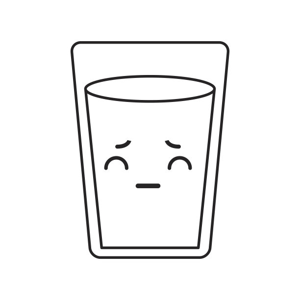 卡哇伊水的玻璃图片下载