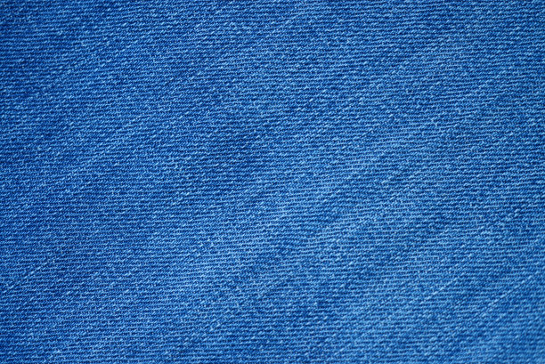蓝色demin织物纹理背景。图片下载