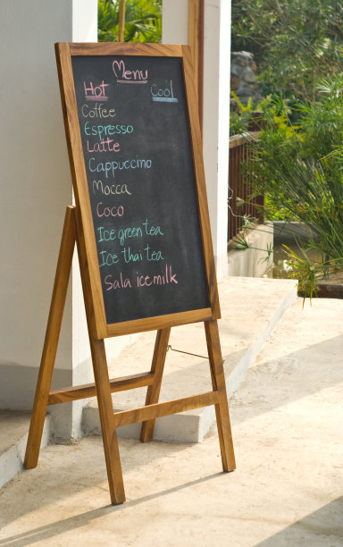 咖啡馆菜单板图片下载