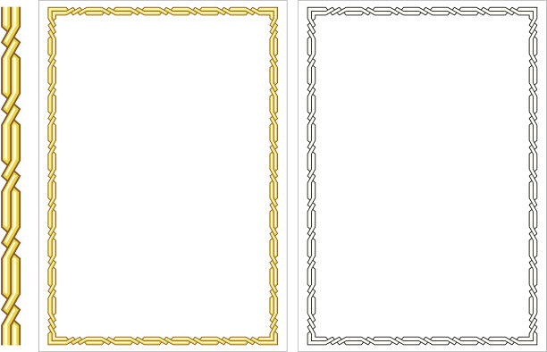 矢量垂直装饰框图片下载