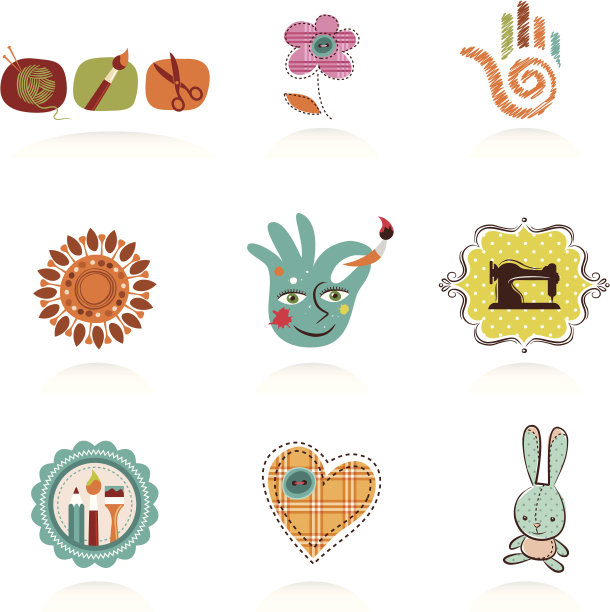 工艺品和Diy图标结束元素图片下载