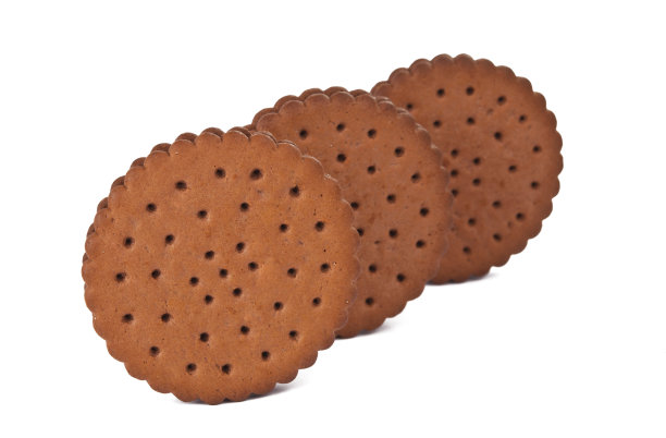 巧克力饼干孤立图片下载