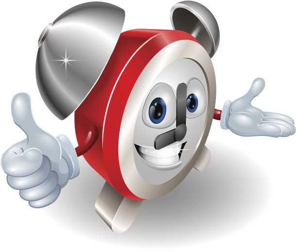 可爱的卡通人物闹钟图片下载