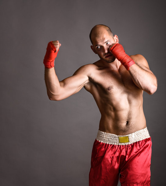 强烈的撞击拳击手图片下载