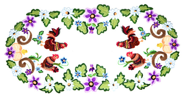 乌克兰民间刺绣，手工制作图片下载