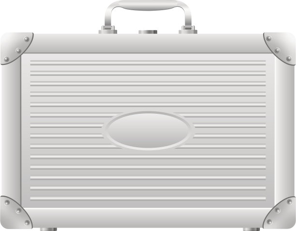 金属公文包矢量图图片下载