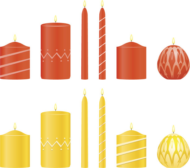 向量组的蜡烛图片下载