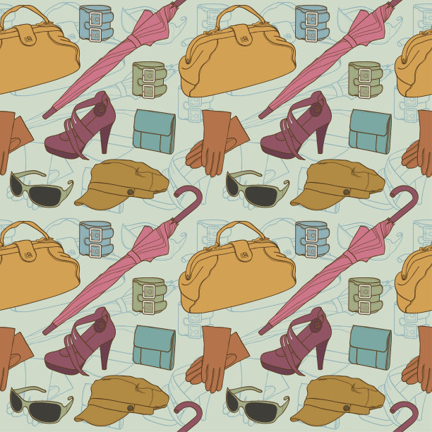 手绘衣服无缝图片下载