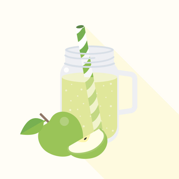 青苹果奶昔图片下载