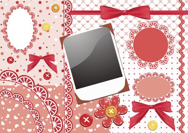 剪贴簿。红色的。图片下载