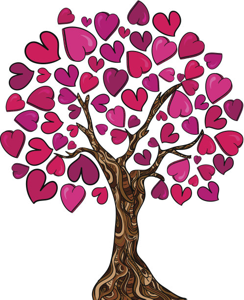 心爱概念树图片下载