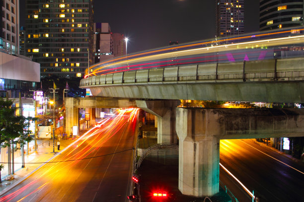 夜灯的城市图片下载