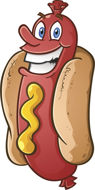 热狗卡通人物图片下载