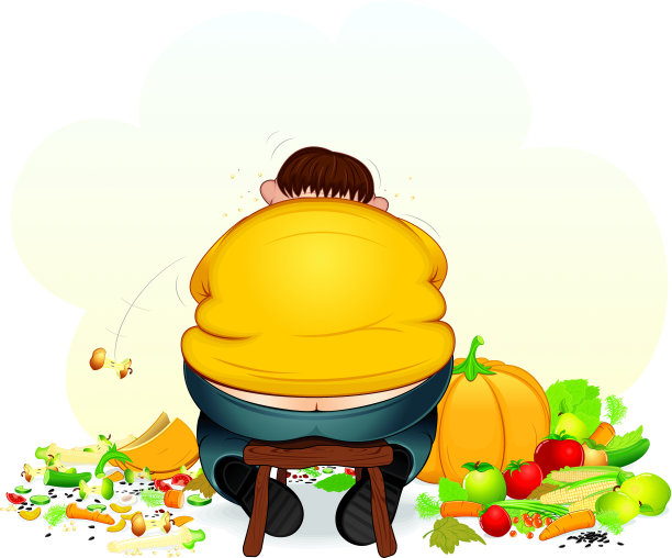 超重的素食者图片下载