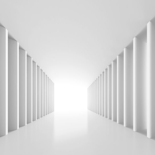 白色隧道背景图片下载