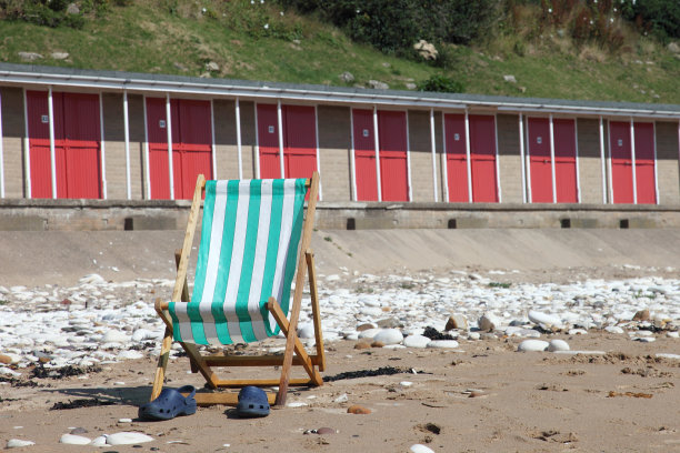 空帆布躺椅图片下载