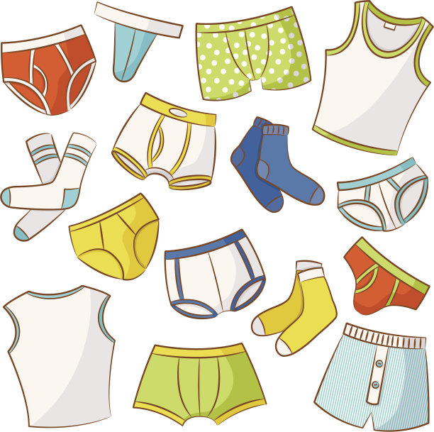 男士内衣图标套装图片下载