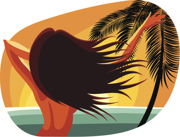 女孩和下降图片下载