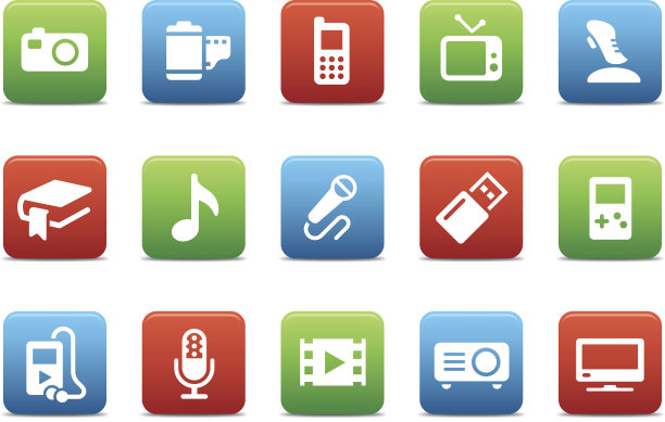 多媒体图标图片下载