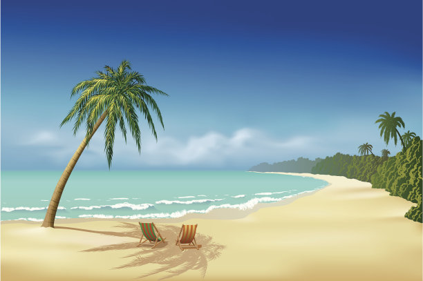 美丽的海滩图片下载