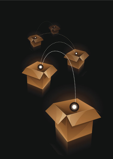 纸板箱。图片下载