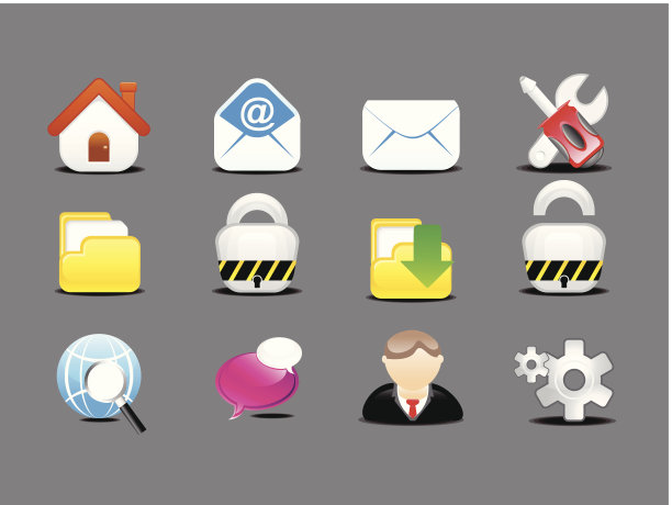 摘要详细的网页图标集图片下载