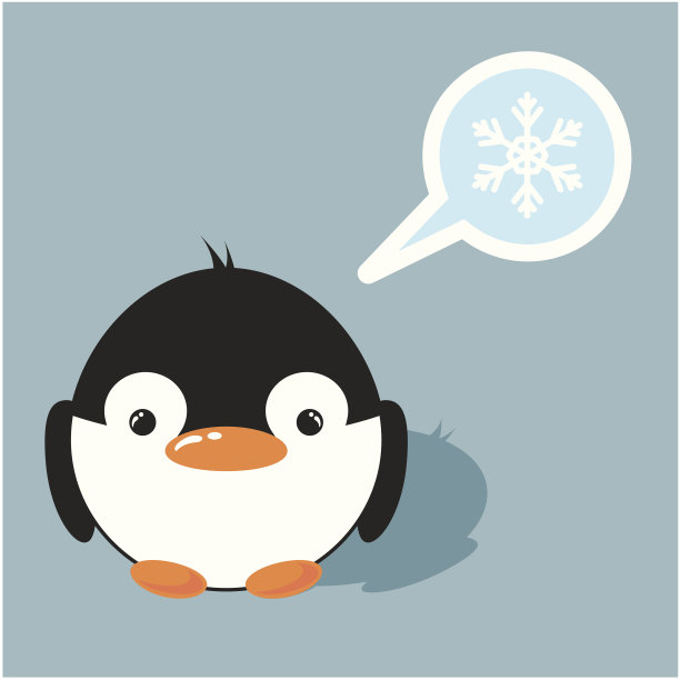 企鹅说雪图片下载