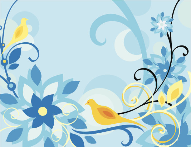 花鸟背景系列图片下载