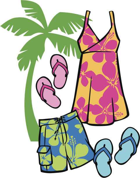 热带海滩装图片下载