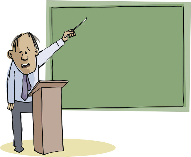 讲师指着黑板图片下载