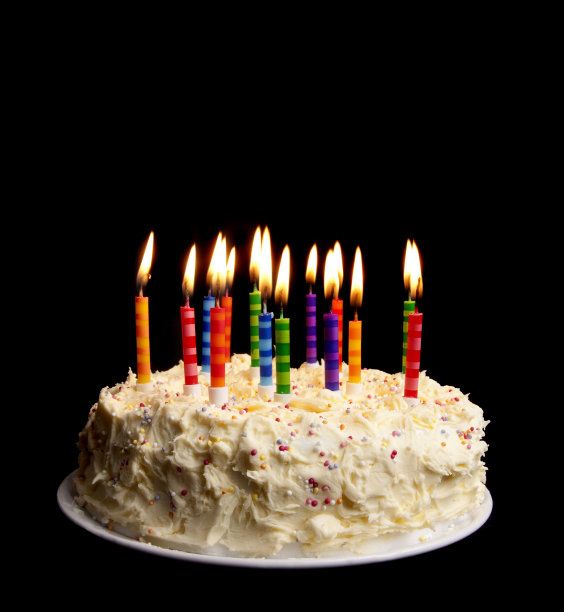 黑色生日蛋糕图片下载