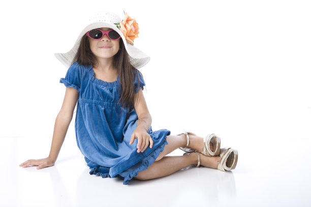 西班牙女孩扮演盛装打扮图片下载